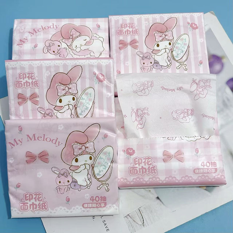 กระดาษทิชชู่พิมพ์ลาย Mirror Melody (1 แพ็ค)