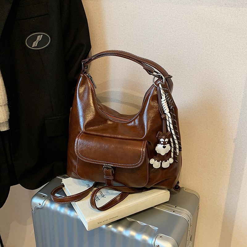 Foreign Trade Wholesale Women's Bags 2025 New Model Single Shoulder Crossbody Small Square Bag Trendy Korean Style Large Capacity Tote Bag Fashionable and Trendy