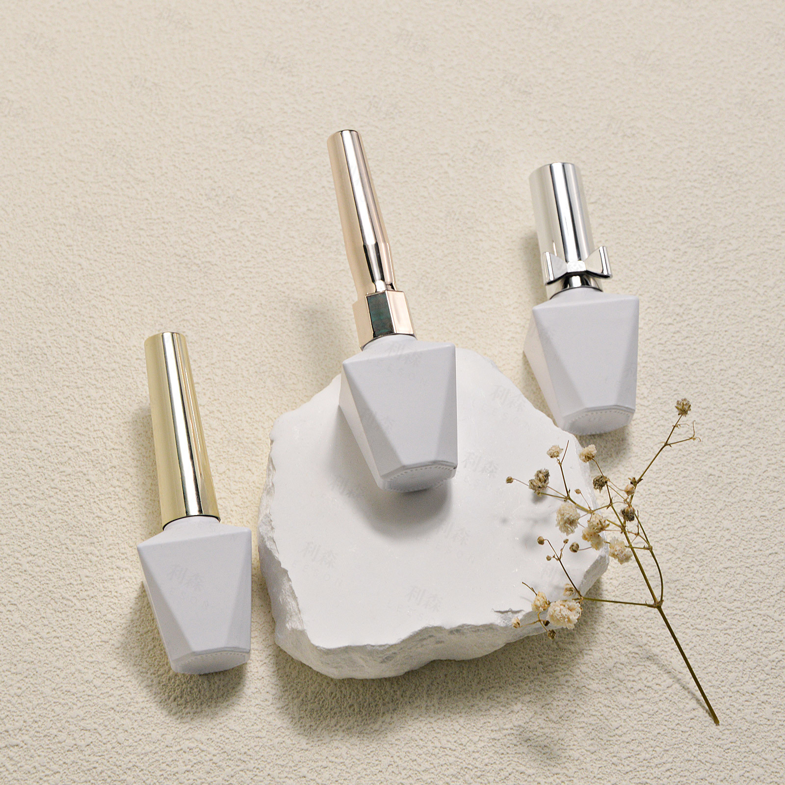 Nail polish empty bottle 12ml, colored nail polish glass bottle supply imported DuPont brush