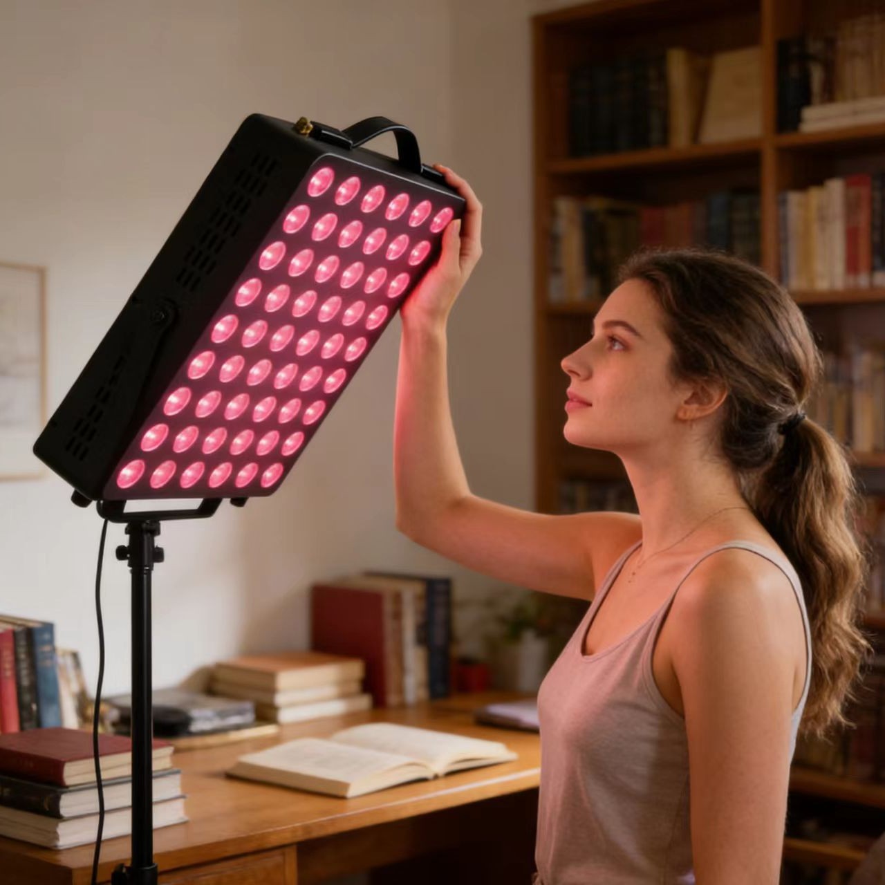 Transfronterizos nuevos 300w LED luz infrarroja gran lámpara de fila máquina de terapia física luz roja 660 + 850 panel de masaje de banda