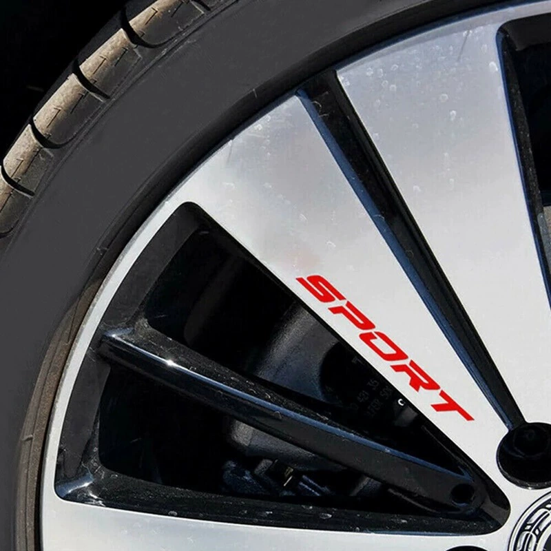 4 шт. спортивная стиль автомобиля дверь стальное кольцо диск ротор наклейка шины персонализированная декоративная наклейка