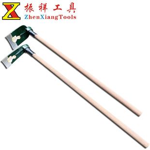 ✅Hoe Handle with Rubber Cover Hoe Handle Agricultural Hoe with Wooden Handle Sophora Wood Rubber Cover Hoe Handle Hoe Handle