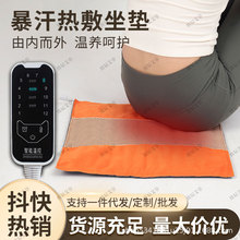批发电加热暴汗艾绒艾灸坐垫办公室久坐臀部海盐热敷带理疗熏灸仪