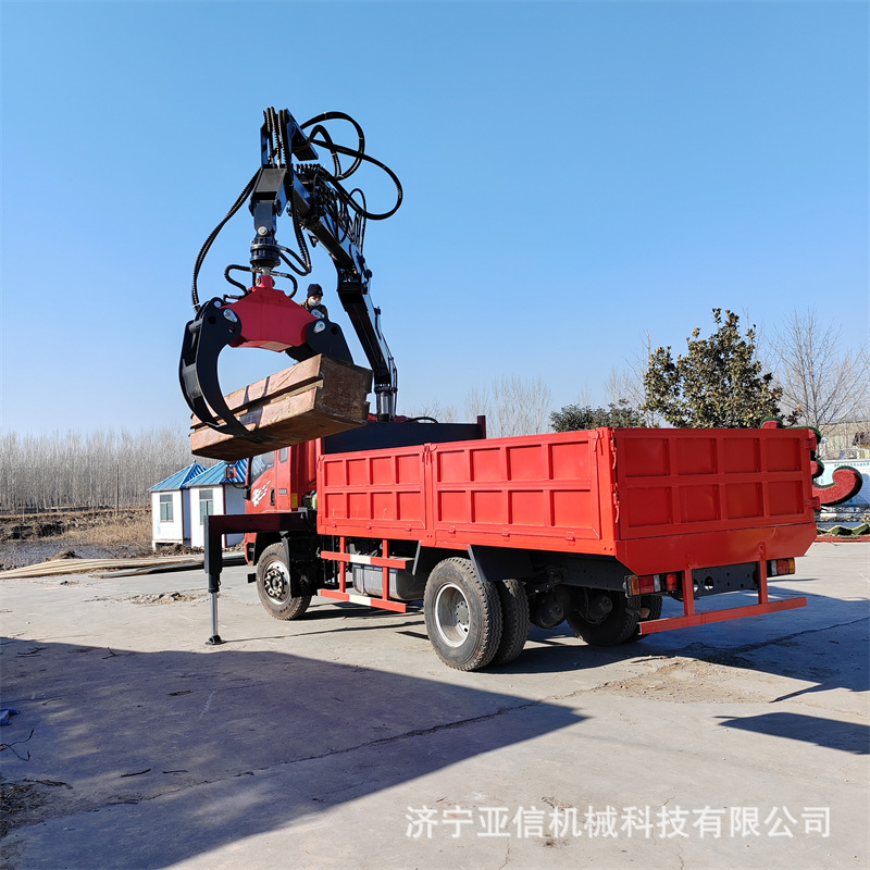 360度旋转固定式抓木机 运转灵活液压抓草机 6吨挖臂式抓甘蔗机