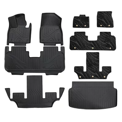 Universal Foot Pad, Tpe Car Floor Mats for - 67-seats-galaxy-blanket-black-tail-pad-upgraded-thickened-large-surround-tpe