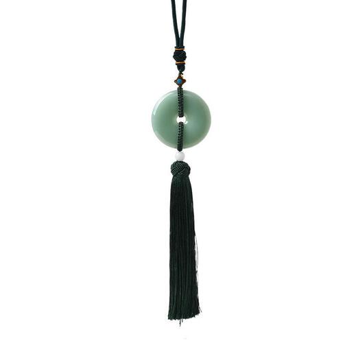Car pendant safety buckle access safety pendant imitation jade car interior rearview mirror decoration car pendant weaving