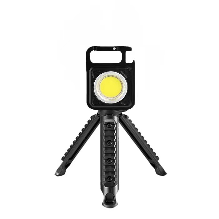 Llavero luz multicolor camping luz multifuncional al aire libre camping portátil coche luz de emergencia succión magnética plegable luz de trabajo