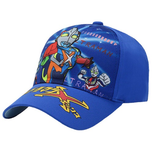 Children's cartoon cute baseball cap print Ultraman super cute sun hat outdoor activities versatile sunshade duckbill hat