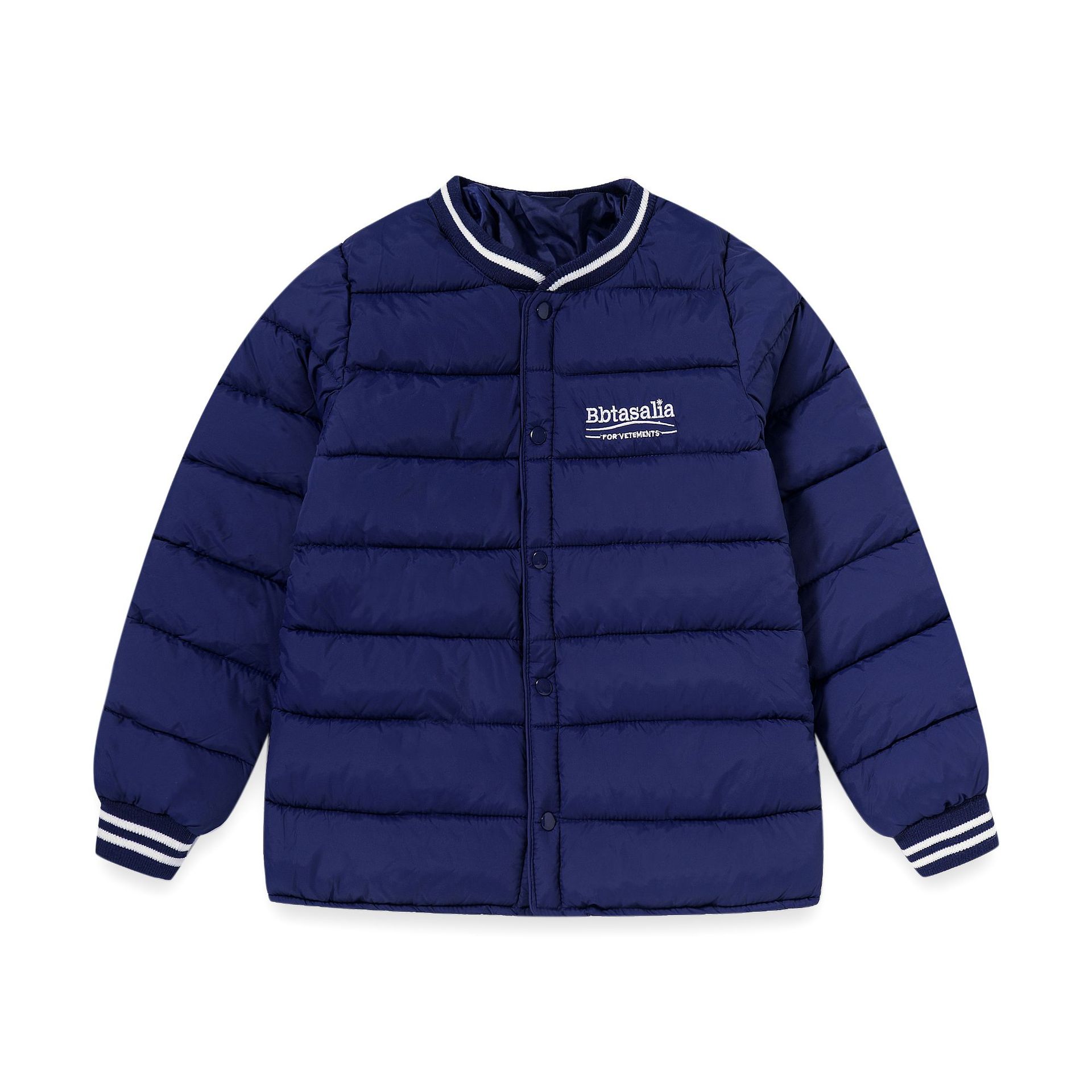 Chaqueta de plumas, forro de algodón, otoño e invierno, niños medianos y grandes, niños y niñas, chaqueta gruesa de plumas cálidas, chaqueta de plumas a prueba de frío