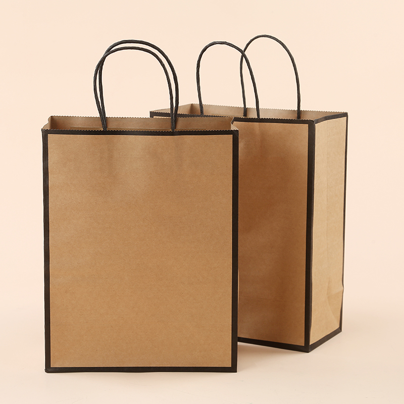 Bolsas de papel kraft bolsas de mano personalizadas ropa horneado para llevar bolsas de té de leche bolsas de compras regalos bolsas de regalo personalizadas