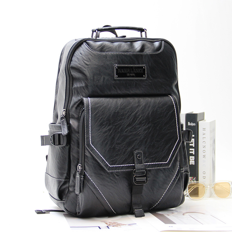 Business backpack, casual men's bag, waterproof fashion travel backpack, large-capacity computer bag, student school bag, trendy