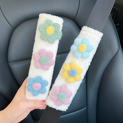 Flower Car Shoulder Belt Creative | Seat belt shoulder pad