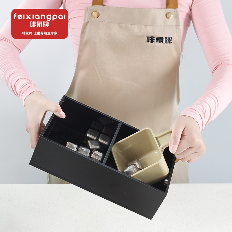 Coffee shop ice shovel storage box plastic storage Ice Cube acrylic ice shovel box