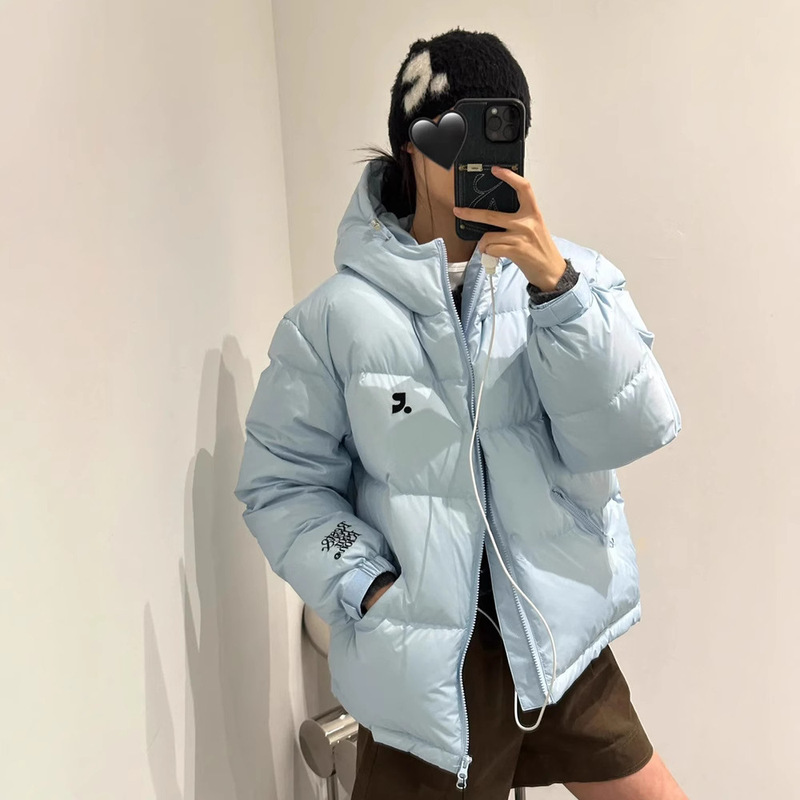 Spot Pure Color Hooded Bread down Jacket Women's R&R Korean Ins Designer Trendy 2024 White Duck down Jacket Spot Pure Color Hooded Bread down Jacket Women's R&R Korean Ins Designer Trendy 2024 White Duck down Jacket