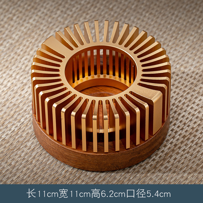 Al por mayor estufa de té caliente Luz de lujo té caliente Fabricante preservación del calor asado fruta flor té incienso quemador vino calentador mesa de té