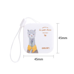 Geti 79651 Leather Tape Measure 1.5m Three-Dimensional Measurement Waist and Chest Measurement Cute Cartoon Alpaca Series Soft Tape Measure