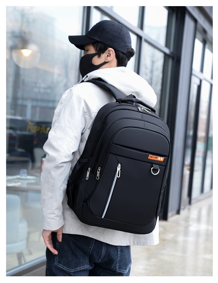 Casual Fashion Travel Bag 2021 Large Capacity Solid Color Backpack display picture 17