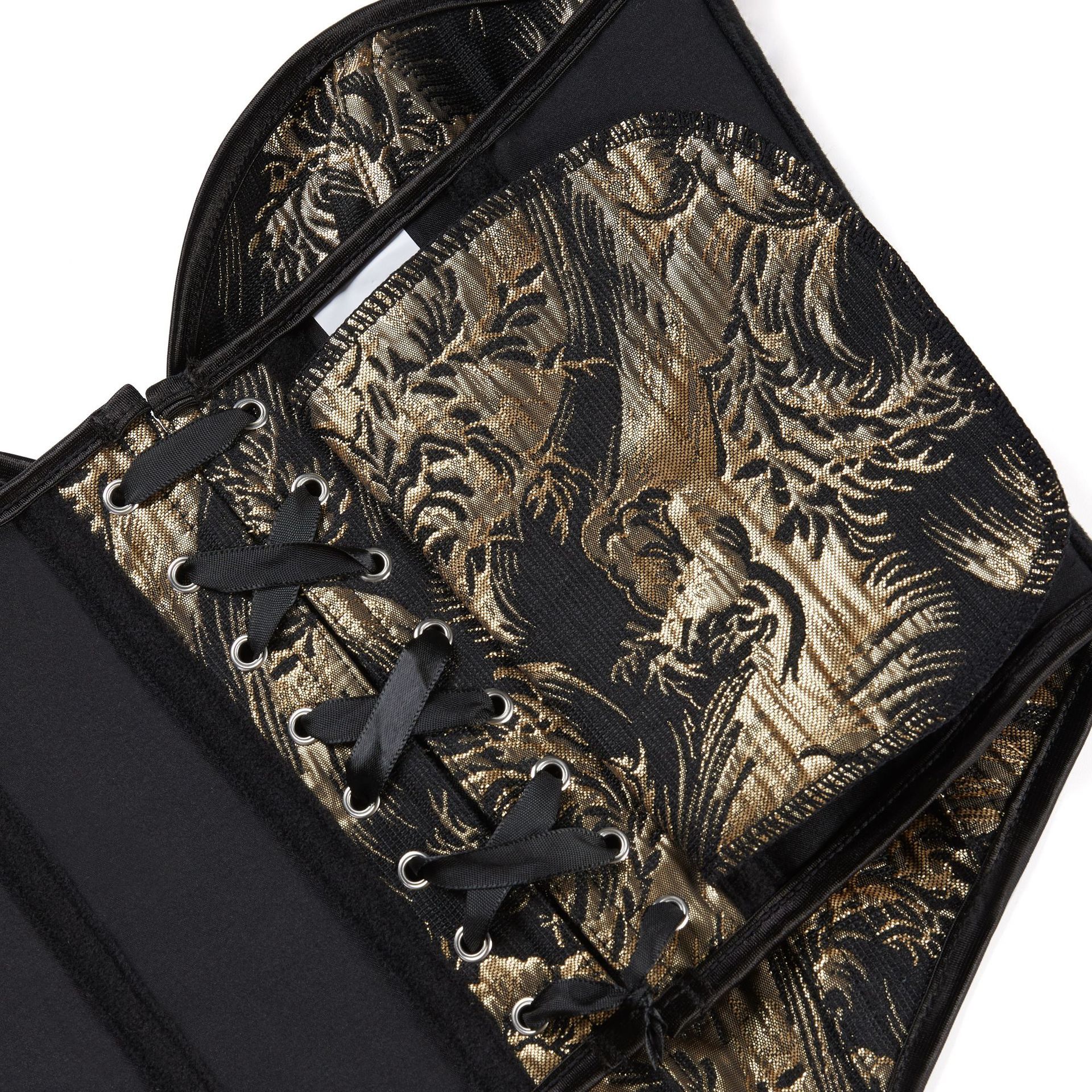 Nueva impresión de oro negro sin correa de hombro para limpiar el pecho, soporte de pecho, ropa plástica sexy, Aliexpress, suministro de comercio electrónico transfronterizo