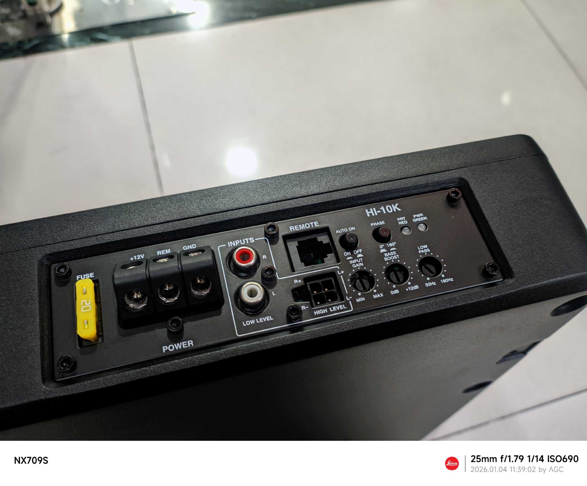 Hifine Car Subwoofer with Super Bass and High Power, 10inch Active Ultra-Thin Seat Audio System Modification