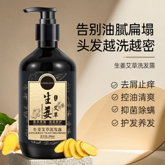 Chongzi Ginger mugwort Shampoo 300ml - Chinese Herbal Plant Nourishing Refreshing Smooth Deep Care Shampoo