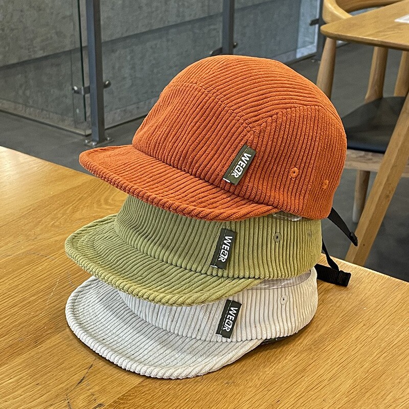 Solid Color Playful Corduroy Short Brim Baseball Purple Hat for Men and Women, Soft Brim Corduroy College Style Peaked Cap for Women Solid Color Playful Corduroy Short Brim Baseball Purple Hat for Men and Women, Soft Brim Corduroy College Style Peaked Cap for Women