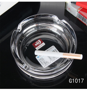 Green Apple crystal glass ashtray round ashtray Hotel Room Club office meeting printed LOGO