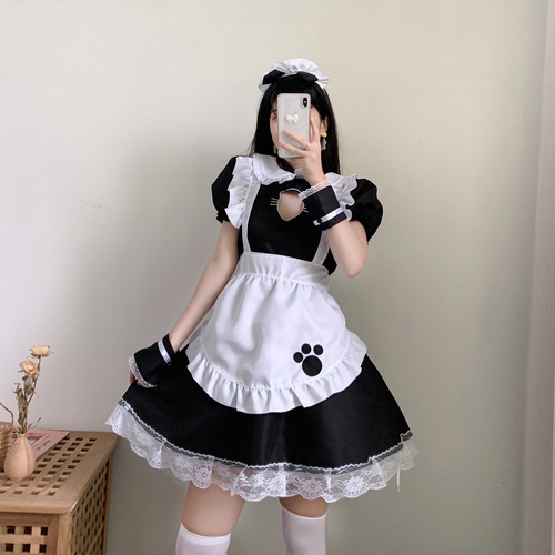 Cat open chest maid costume Lolita cat girl sexy Lolita anime cute Japanese soft girl costume