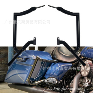 Harley Road King Highway Street Glide Modified Bar Guard Rear Bumper Horn Rear Guard Side Box Bumper