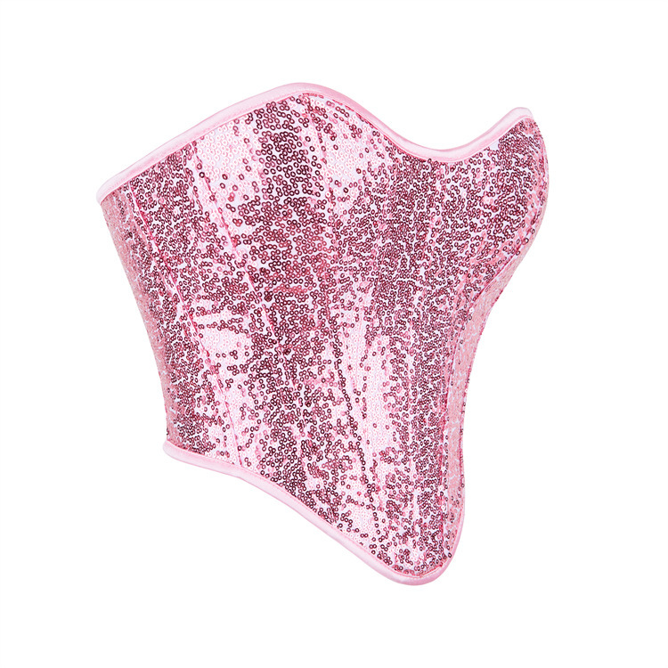 Small Circle Sequined Women's Tube Top Chest Support Waist Trimming And Body Shaping Top