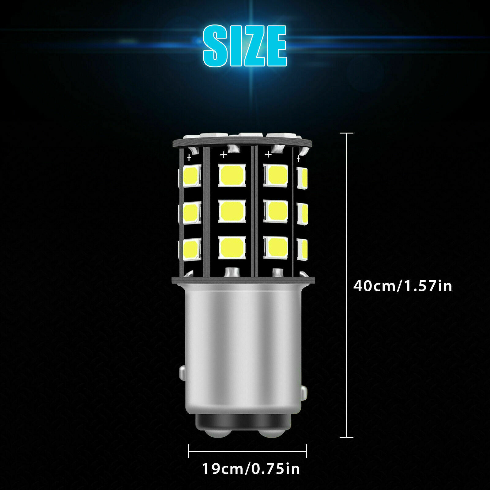 EBAY luces 33LED luces de dirección 1156 1157 2835 33SMD luces de marcha atrás luces de freno luces de esquina