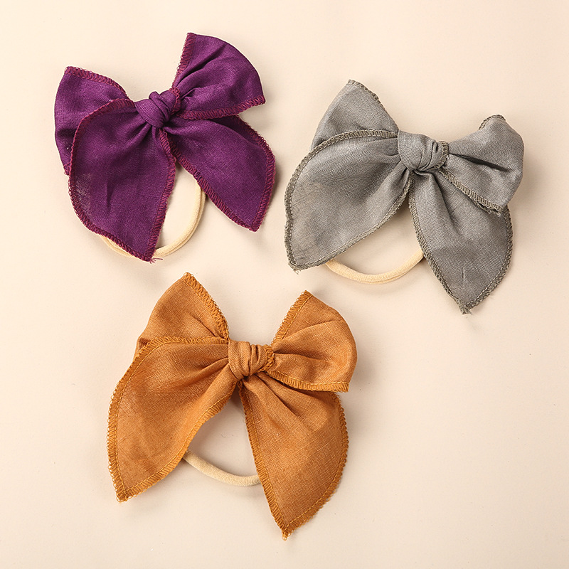 Brand children's headband with bow