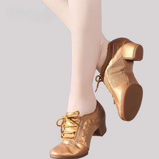 Adult Latin Dance Shoes, Mid-Heeled Teacher Shoes, Soft-Soled Dance Shoes, Women's Square Dance Shoes, Dance Shoes, Soft-Soled Dance Shoes