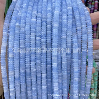 Zərgərlik ara hissələri | Round Beads Loose Beads Semi-Finished - optimize-aquamarine-26mm