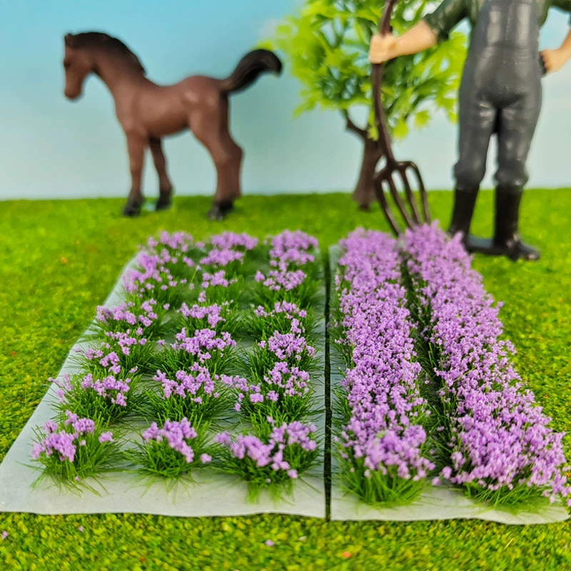 Модель поезда из песочницы Сценарий небольшой травяной кластер модели травяной куст