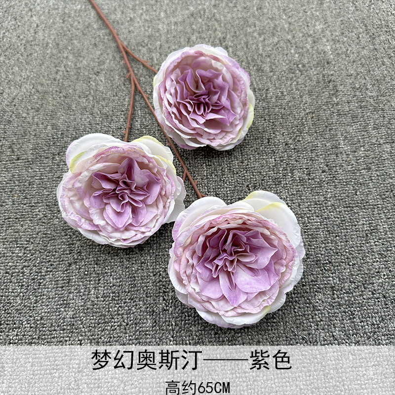 Artificial Rosa sola franela Rosa flor artificial boda decoración del hotel decoración del hogar arreglo de flores flor artificial Rose