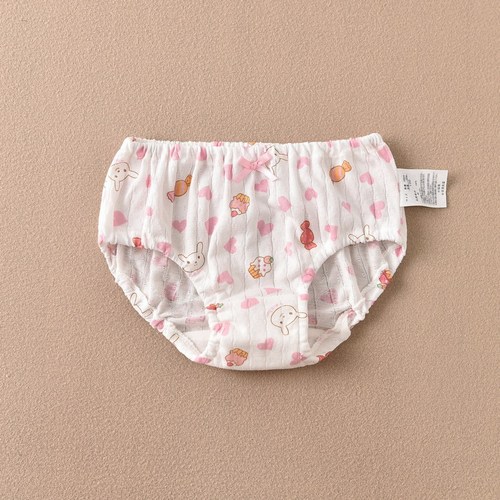 Distribution on behalf of Class A children's triangle cotton underwear for boys and girls export factory sweat-absorbent breathable non-clamping pp Japanese pure