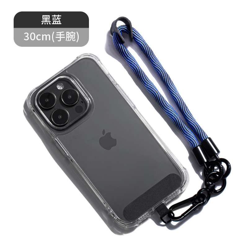 Cordón de teléfono móvil al por mayor crossbody ajustable avanzado Halter muñeca tejida Sling back clip caja del teléfono móvil correa de cordón