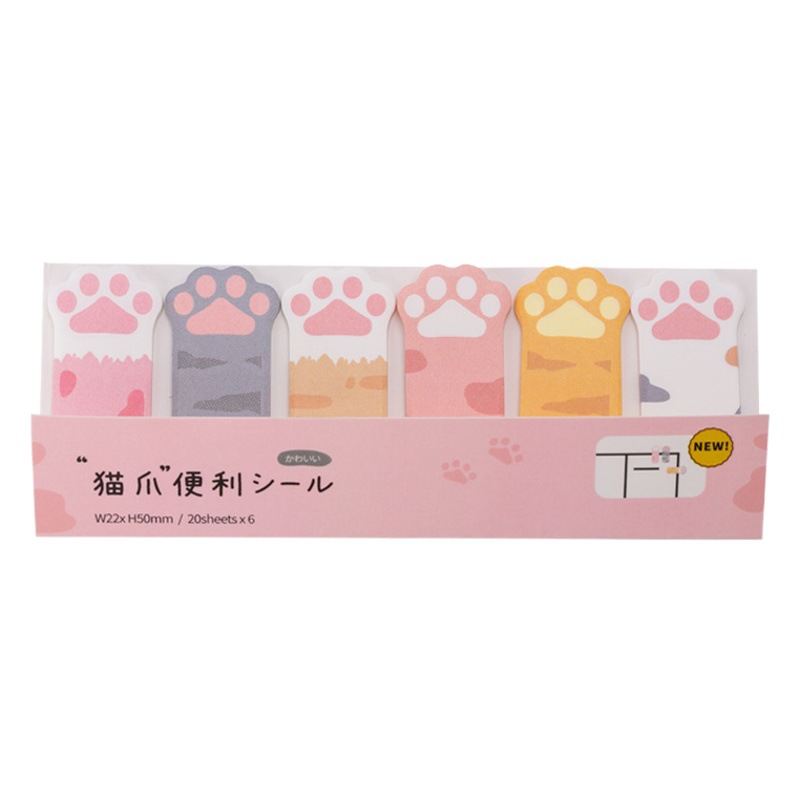 Tiangao venta al por mayor garra de gato creativo nota adhesiva Linda hembra especial en forma de marcador mensaje nota n veces nota memo