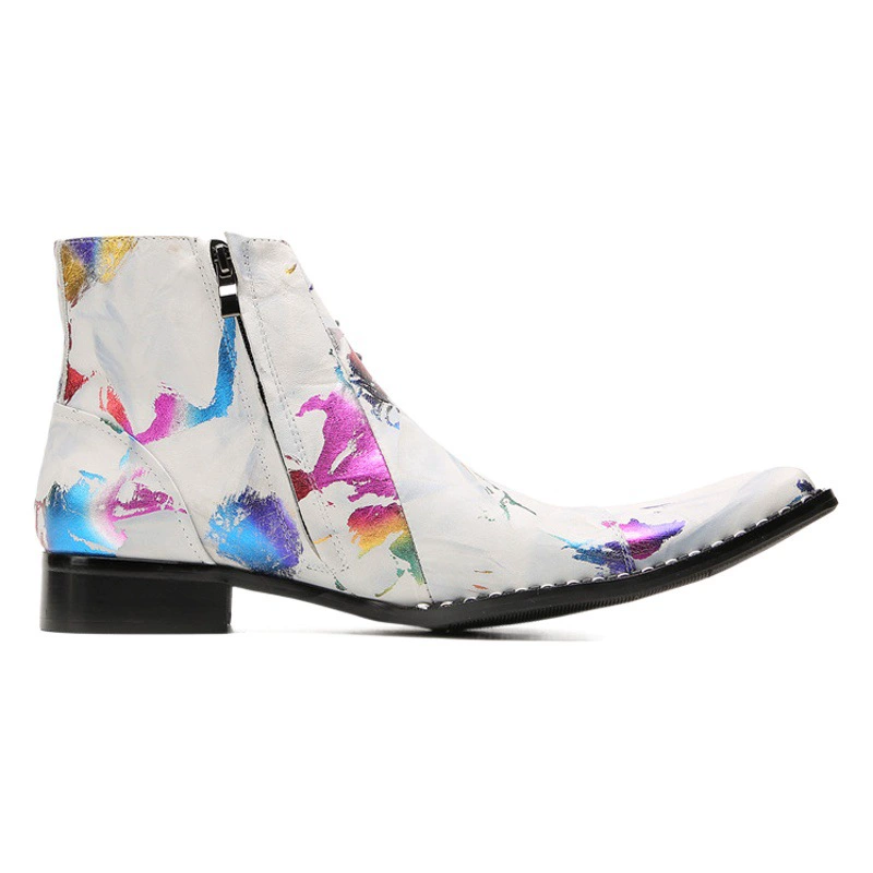 Британские остроносые ботинки Martin, мужские весенне-осенние новые ботинки челси, молодежная деловая официальная одежда, повседневная резная кожаная обувь с высоким берцем