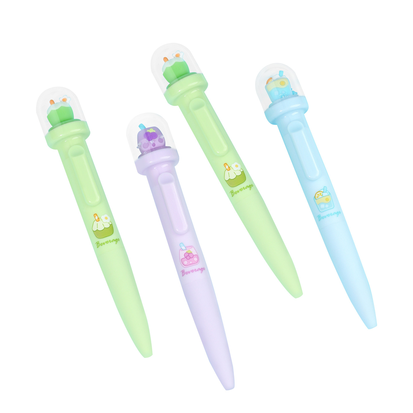 Bolígrafo KUKI Keqijia Landscape Pen Verano 2025, Nuevo Bolígrafo de Gel Negro con Forma de Bebida para Estudiantes, Venta al por Mayor del Fabricante Original