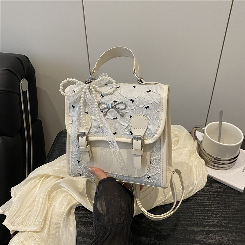 时尚潮公文包女2025夏季新款拼色高级感双肩包小众简约休闲女包|undefined