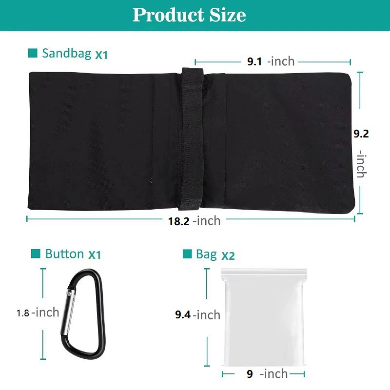 Windproof counterweight, sandbag, travel tubing, canopy, (Cross-border trading), teaches balance, clips included
