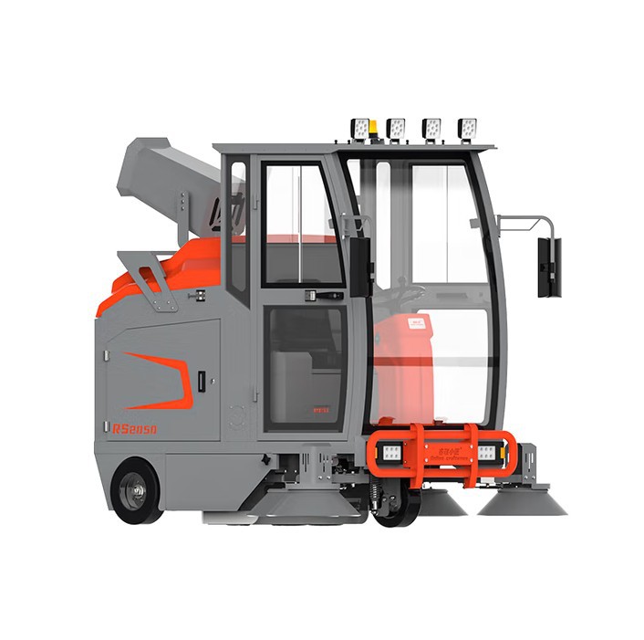 睿联小匠驾驶式电动全封闭扫地车R-S2050 48V锂电池 不锈钢版