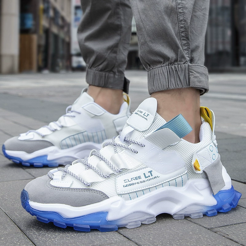 Мужская обувь весна 2024 новые повседневные маленькие белые туфли модные молодежные сетчатые дышащие спортивные туфли