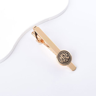 Cross-Border Personalized Unisex Tie Clip Flower Cufflinks Tie Clip Retro Business Shirt Cuff Nails