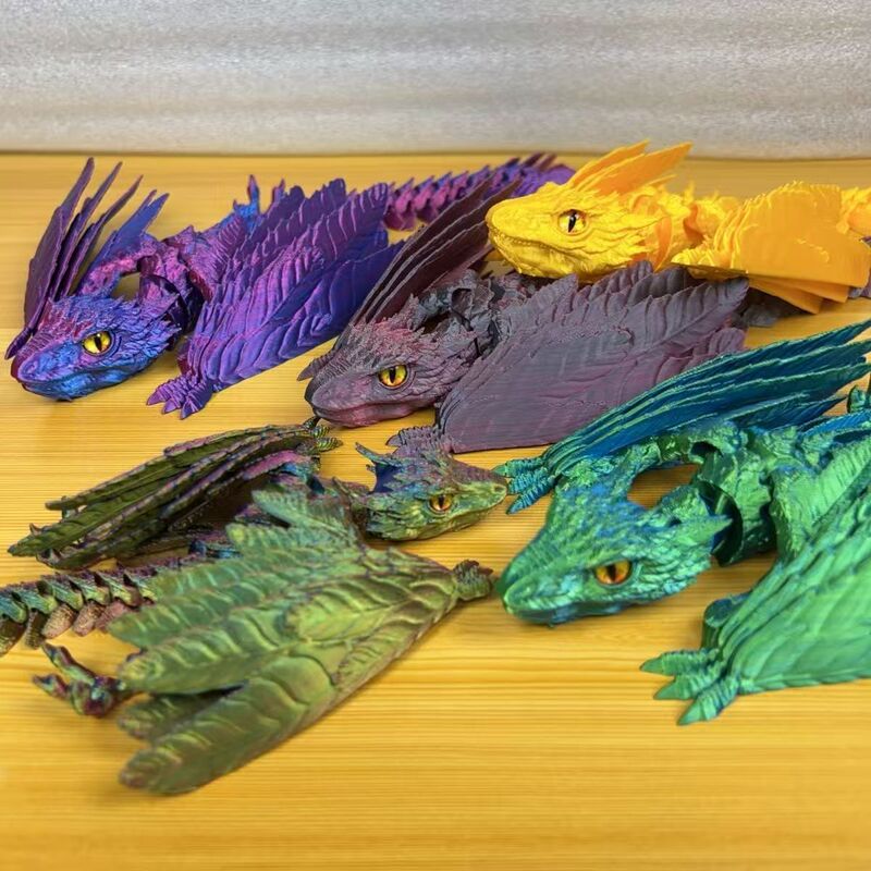 3D打印始祖鸟祖龙羽毛飞龙关节可动仿真儿童玩具摆件网红创意跨境|undefined