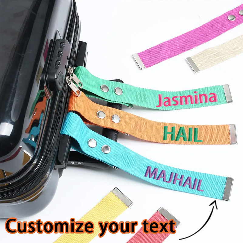 Amazon Travel Suitcase Anti-Lost Luggage Strap, Custom Name Tag, Suitcase Tag, Blank Luggage Strap