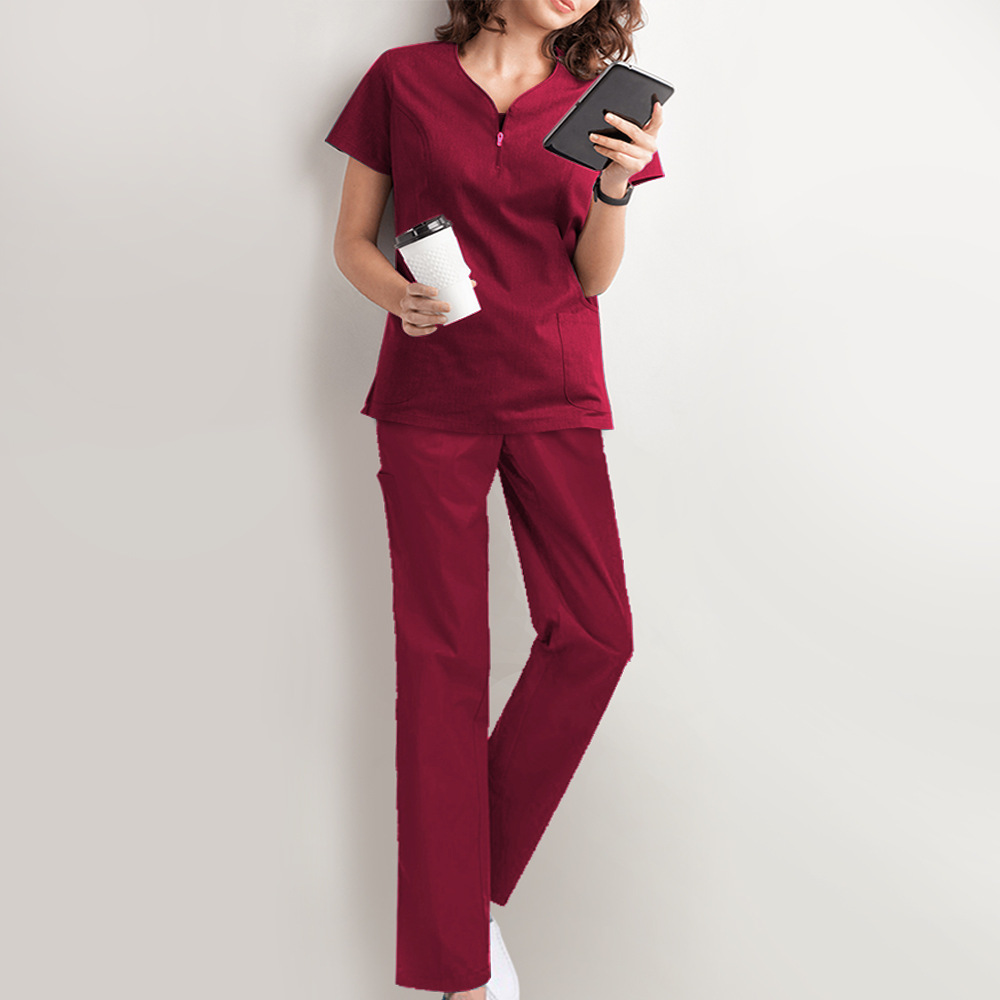 2021 Amazon operating room short sleeve hand washing clothes women's suit work clothes nurse surgeon isolation clothes work clothes