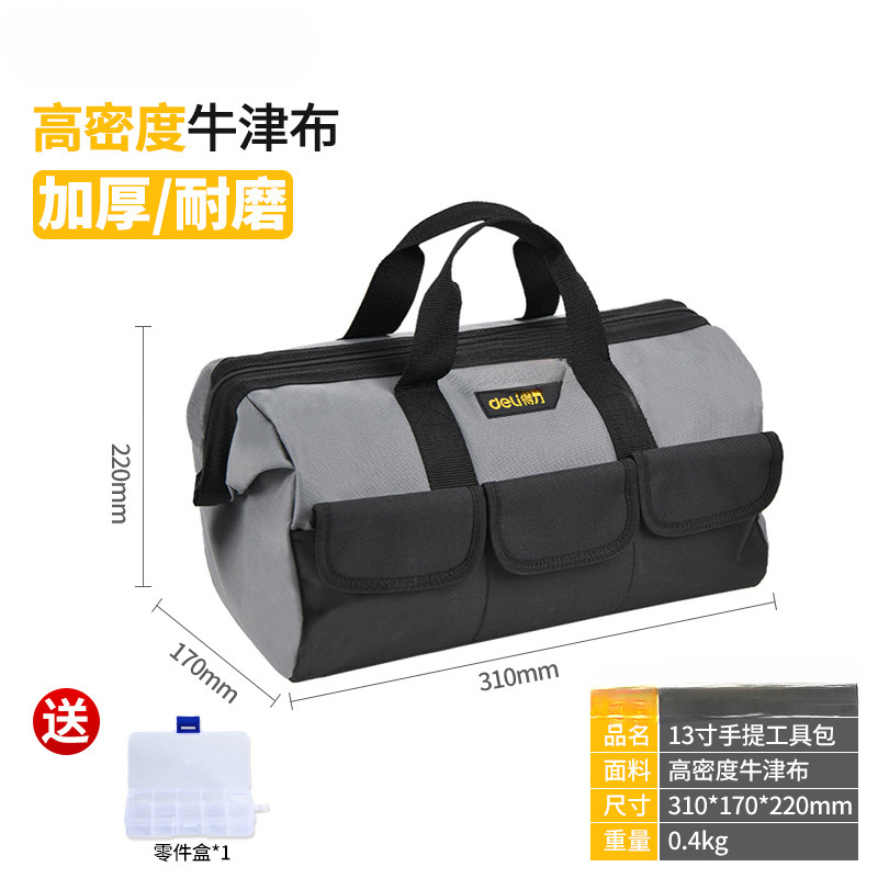 Bolsa de mantenimiento de bolsa de carpintería especial de lienzo grueso para electricista fuerte y duradero, paquete de herramientas de mano multifuncional