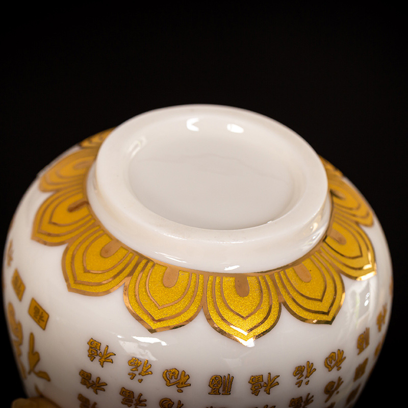 PK7J羊脂玉德化白瓷茶杯大號心經杯陶瓷主人杯個人專用杯佛系泡茶